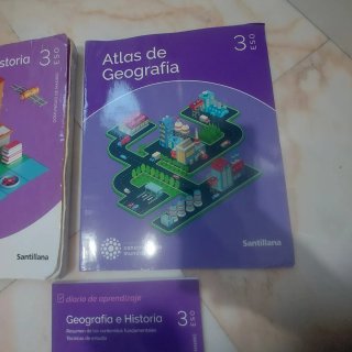 libros de texto de 3°y 4° de la Eso