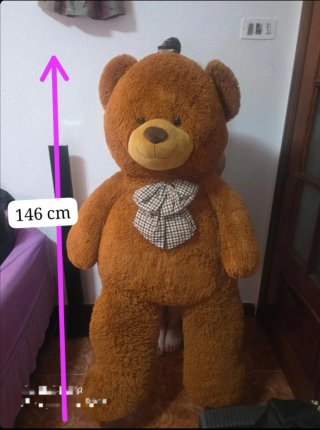 Oso de peluche grande marrón