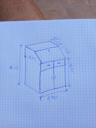 Buro Escritorio Madera Vintage