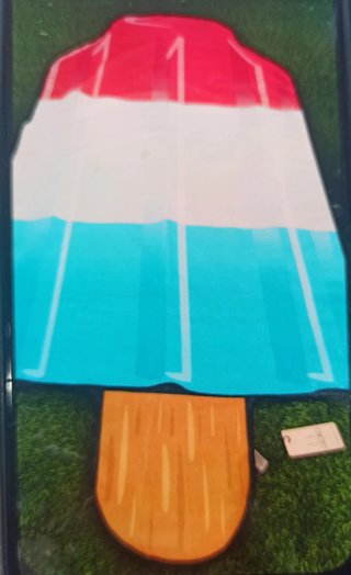 Toalla de piscina tricolor
