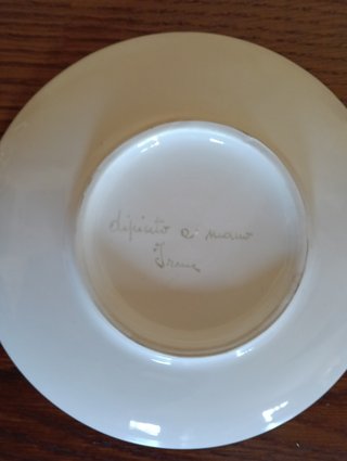 Tazze dipinte a mano con sottotazza