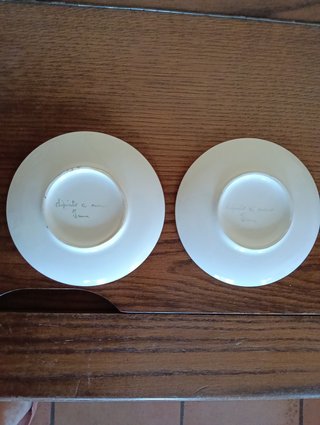 Tazze dipinte a mano con sottotazza