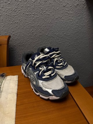 ASICS Bambas Azul y Plata