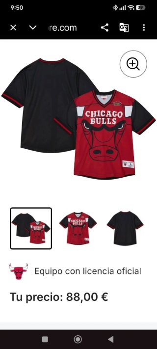 Camiseta Chicago Bulls Mitchell & Ness Talla L