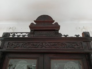 Mueble Antiguo Vitrina Madera