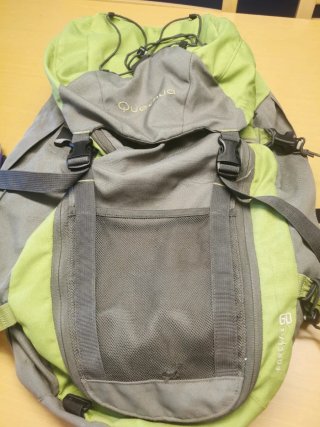 Mochila Quechua Forclaz 60 Gris/Verde