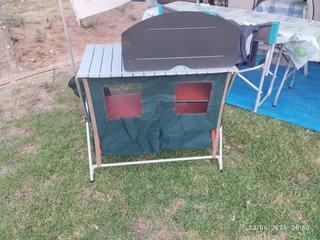 Armadio da Cucina per Campeggio in Tela e Metallo
