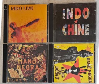 Lote 4 CDs Rock: Indochine, Mano Negra