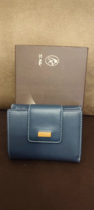 Cartera Piel Vacuno Azul El Potro