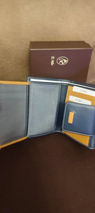 Cartera Piel Vacuno Azul El Potro
