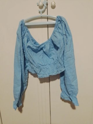 Blusa Crop Manga Larga