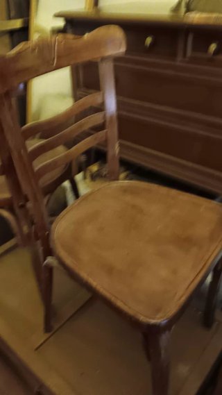 Silla antigua tipo Thonet madera