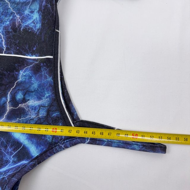 Vintage Y2K Lightning Skull Cami Crop Top Size M G