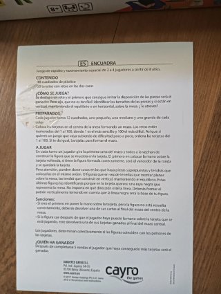 Juego de mesa Cayro Encuadra 8+ años