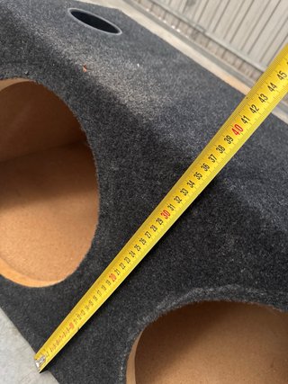 Cajón Doble Subwoofer 12 Negro
