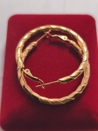 Pendientes Aro Chapados en Oro