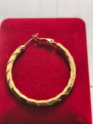 Pendientes Aro Chapados en Oro