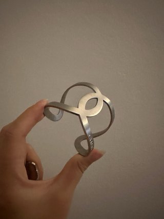 Bracciale e anello acciaio satinato