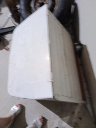 Cajón de Caravana Blanco y Marrón