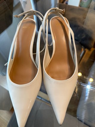 Zapatos tacón Mango beige Talla 39