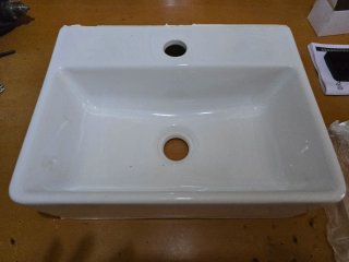 Lavabo de porcelana blanco 29'5x40x12
