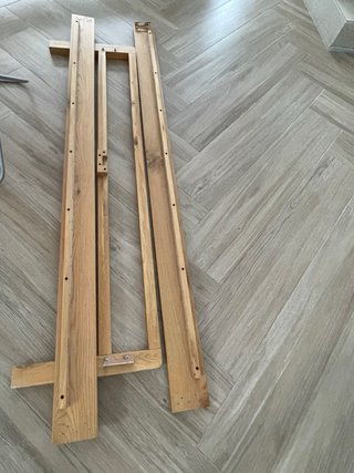 Estructura Cama Cabecero Madera Natural
