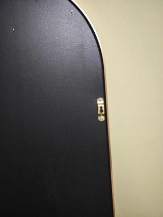 Espejo Cuerpo Entero Arqueado Dorado 163x50Cm