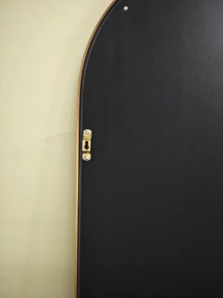 Espejo Cuerpo Entero Arqueado Dorado 163x50Cm