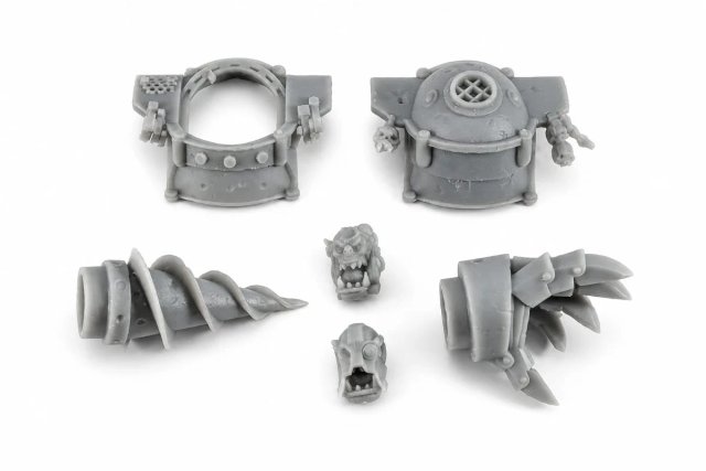 Orks - Orko Gigante Resina 80mm + Acompañante