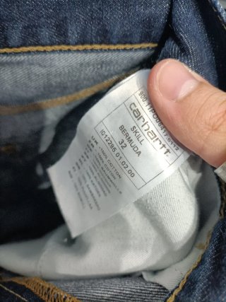 Pantaloncini jeans Carhartt blu
