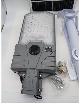 VEVOR Farola Solar para Exteriores 12000 W - 900 000 LM - de Anochecer a Amanecer - Lámpara de Seguridad LED de Tipo Dividido - Cont