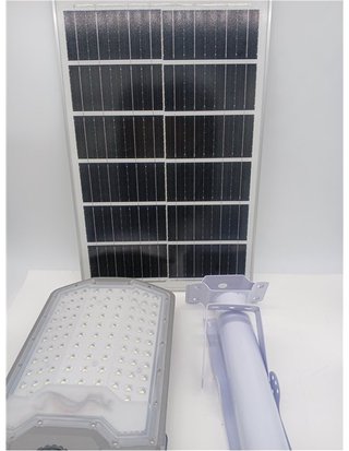 VEVOR Farola Solar para Exteriores 12000 W - 900 000 LM - de Anochecer a Amanecer - Lámpara de Seguridad LED de Tipo Dividido - Cont