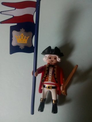 Playmobil Soldado con Bandera y Espada