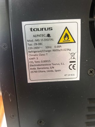 Hielera Taurus Alpatec MG 15