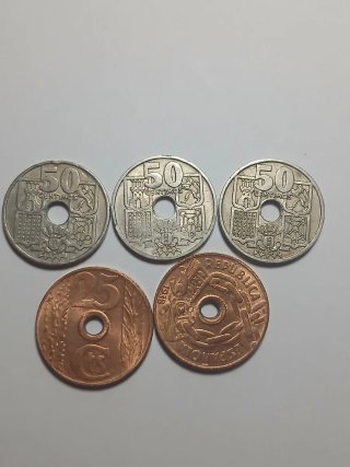 Lote 14 Monedas Españolas.