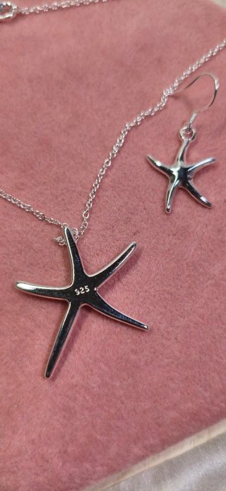 Conjunto Plata 925 Estrella de Mar