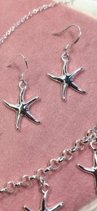 Conjunto Plata 925 Estrella de Mar