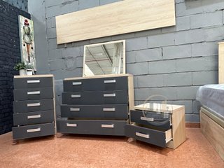 Pack Dormitorio Matrimonial JENI - Madera de Calidad