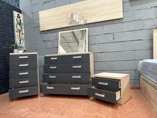 Pack Dormitorio Matrimonial JENI - Madera de Calidad