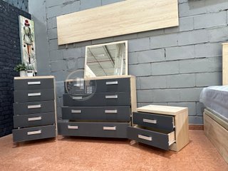 Pack Dormitorio Matrimonial JENI - Madera de Calidad