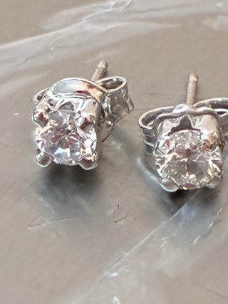 Pendientes Oro 18k 0.65 Ct Diamantes Naturales