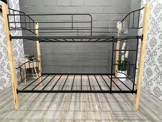 Litera Doble Cama de Madera y Metal 90x190cm