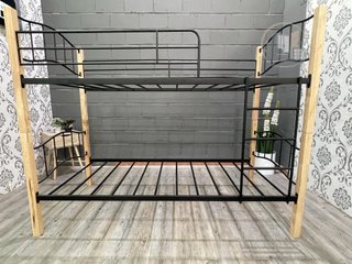 Litera Doble Cama de Madera y Metal 90x190cm