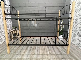 Litera Doble Cama de Madera y Metal 90x190cm