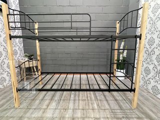 Litera Doble Cama de Madera y Metal 90x190cm