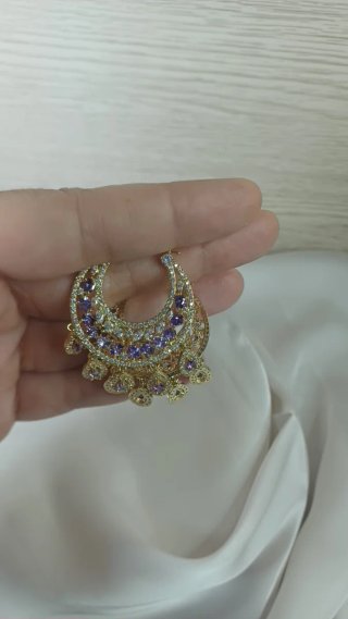Pendientes Circonitas Chapado Oro