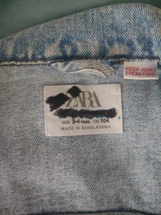 Chaqueta vaquera Zara niño