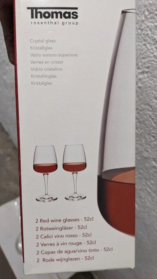 Juego 2 Copas Vino Elegantes Cristal