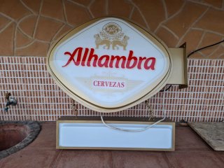 Cartel Luminoso Alhambra Cervezas