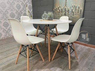 ️ Comedor mesa + 4 sillas estilo nórdico – Nuevo